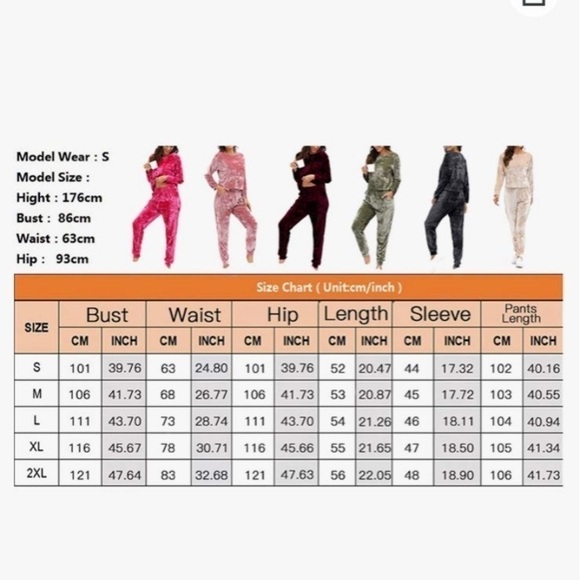 Velvet Lounge Pajamas/Set For Women - Picture 2 of 3